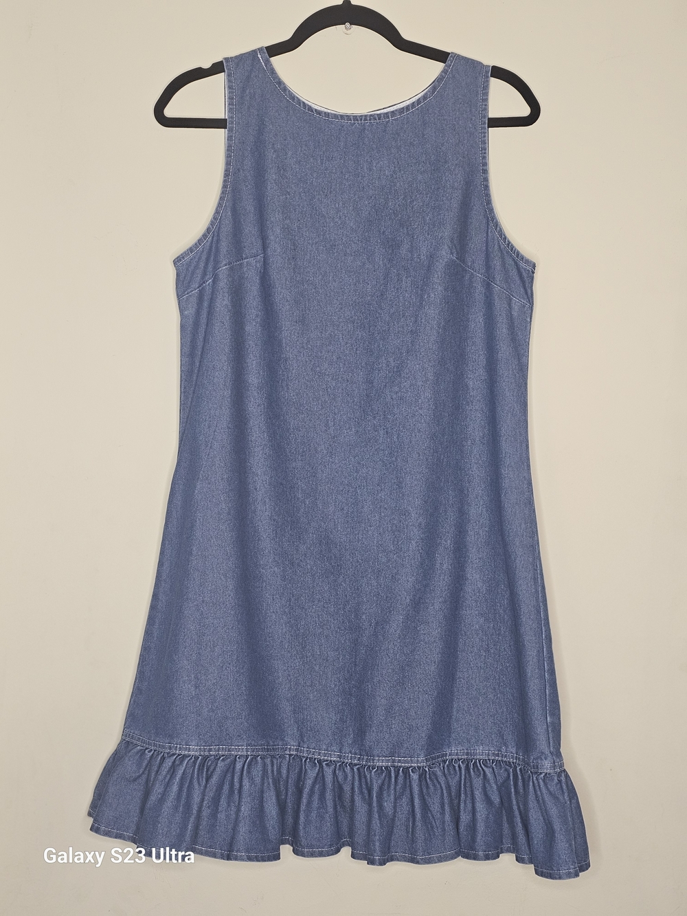 SHEIN Light Blue Denim Tagged Dress